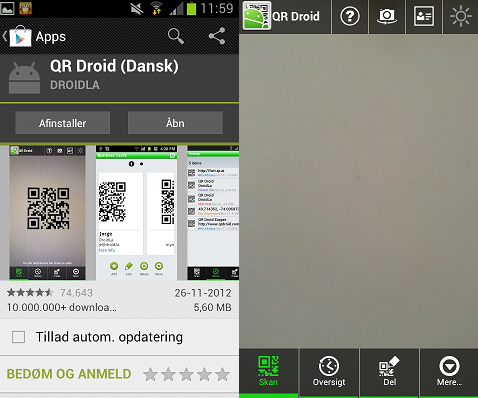 QR Droid Android